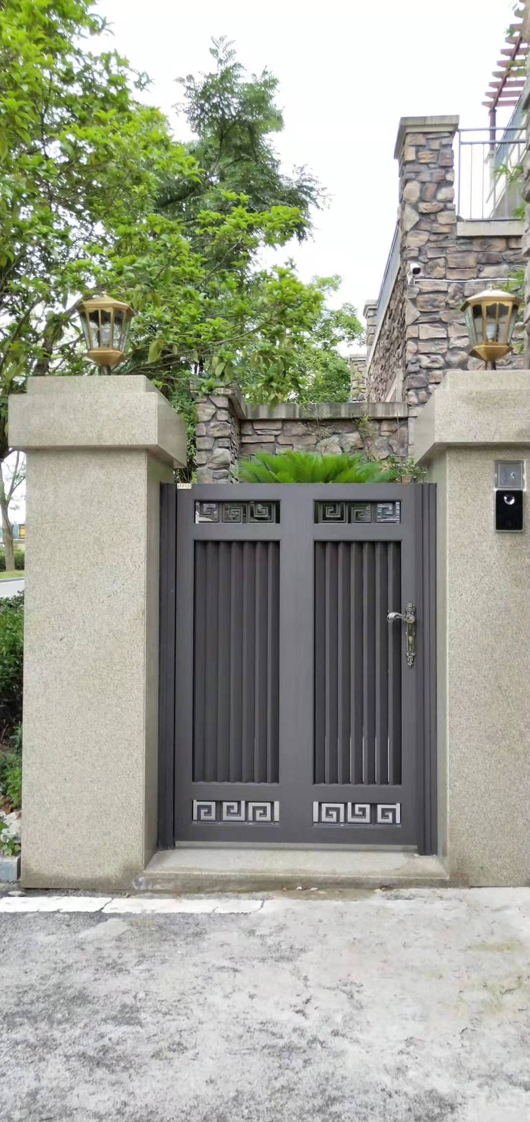 私人訂制別墅鋁藝歐式庭院門定制鋁藝別墅庭院門小區(qū)大門豪華別墅門