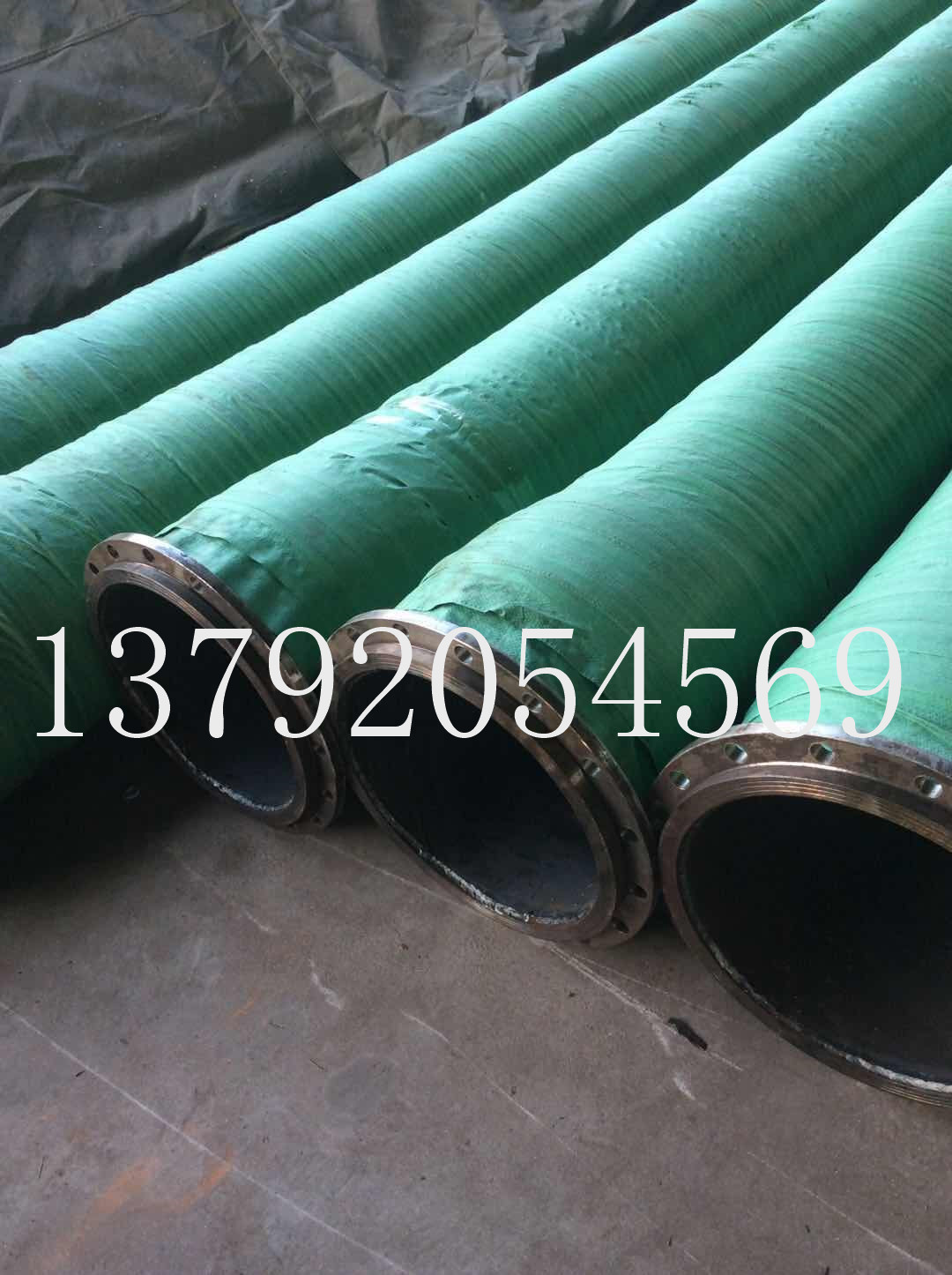 大口徑鋼絲纏繞膠管 抗洪抗旱吸排水泥沙膠管 鋼絲骨架法蘭橡膠管