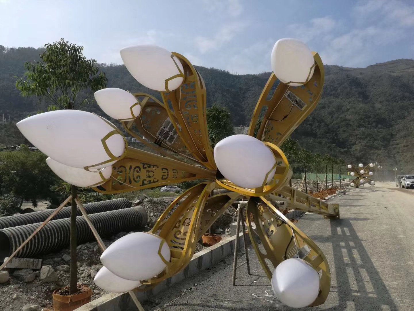 LED玉蘭燈庭院戶(hù)外燈中華道路燈