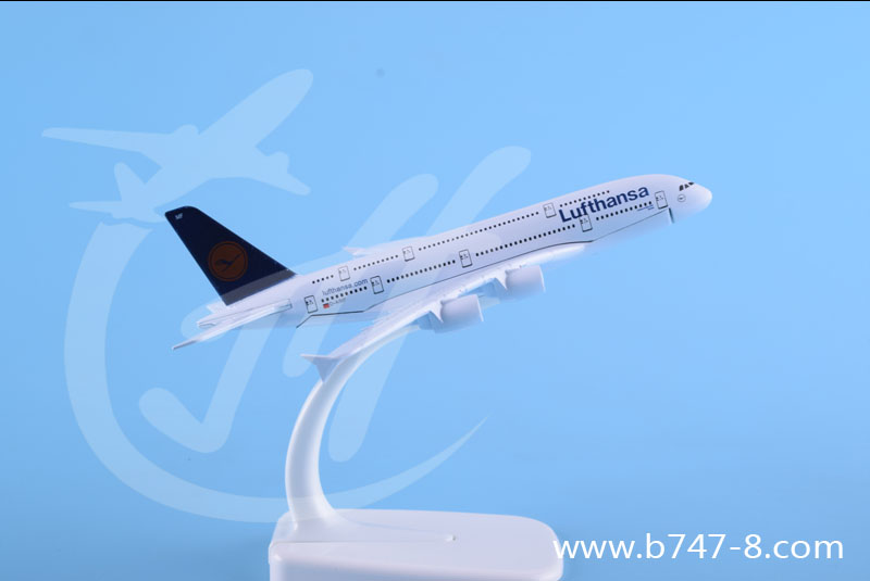 汕頭金豪廠家直銷空客A380德國(guó)漢莎航空靜態(tài)定制合金航模