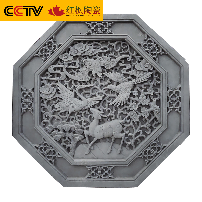 青磚青瓦磚雕生產(chǎn)廠家 浮雕壁畫磚雕角花磚雕掛件