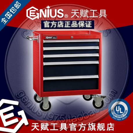 Genius加拿大天賦工具5抽屜滾珠導(dǎo)軌工具車(chē)TS-465