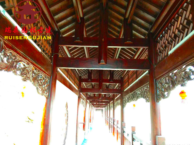 瀘州廊架廠家，仿古廊架，景觀游廊長廊定制廠家