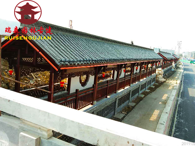 眉山廊架，實(shí)木廊架走廊定制加工廠家