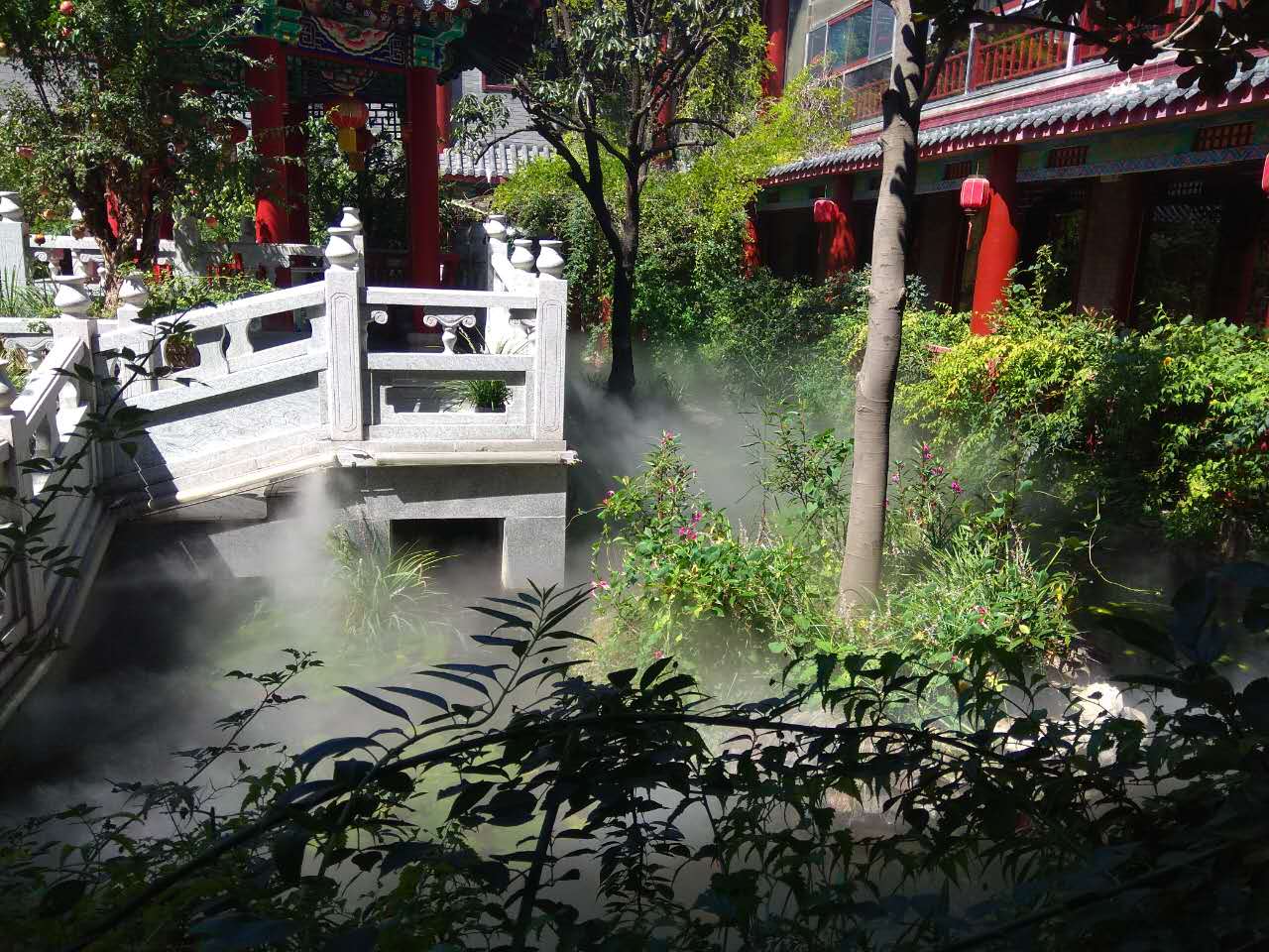 公園植物園降溫霧森美化景觀造霧全自動高壓噴霧設備原裝現(xiàn)貨