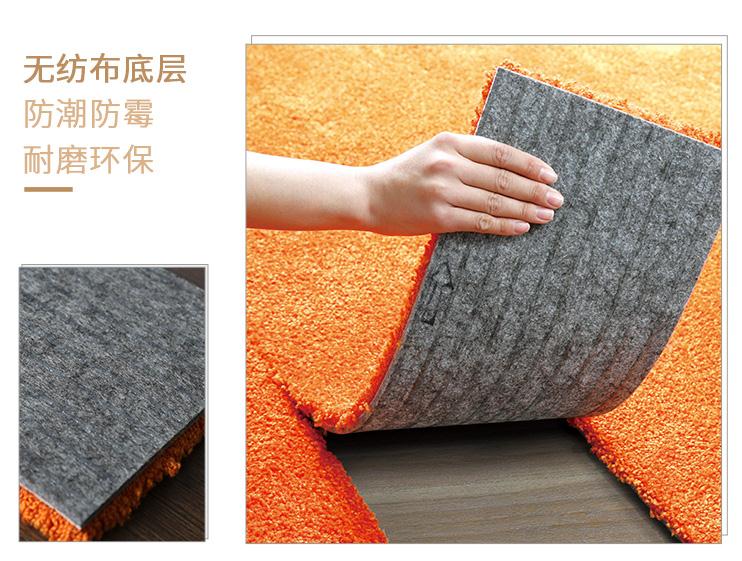 鴻澄臥室地毯滿鋪拼塊客廳沙發(fā)茶幾床邊玄關DIY拼接簡約玉米纖維地墊