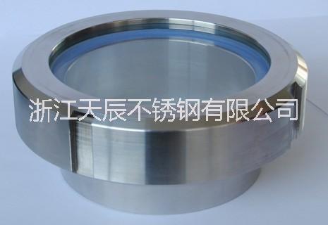 溫州市廠家直銷不銹鋼304活接視鏡衛(wèi)生級拋光活結(jié)視窗雄頭平頭