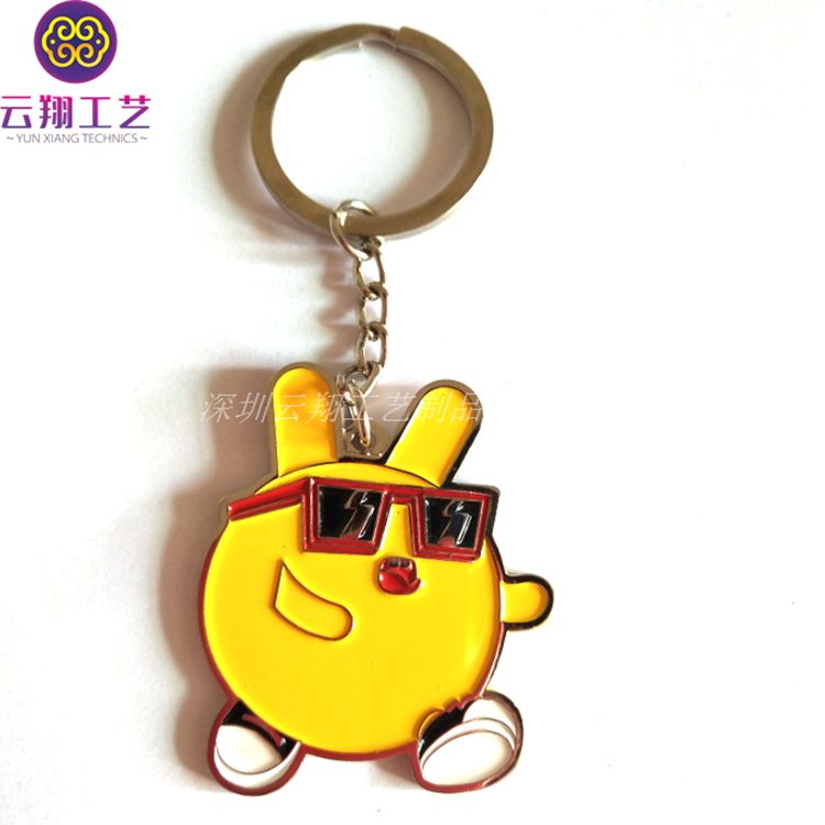 廠家免設(shè)計(jì)卡通人物掛件 卡通表情鑰匙扣定制 金屬類(lèi)工藝品制作