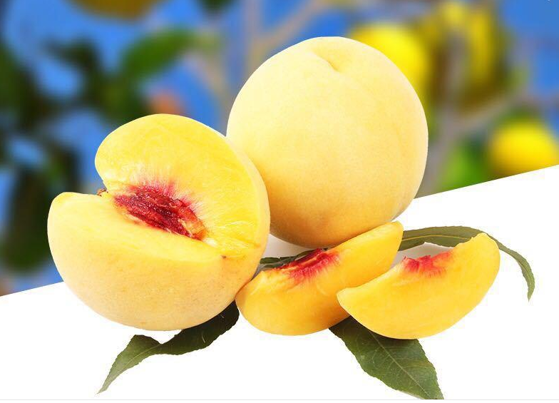 湖南炎陵高山紅心黃桃