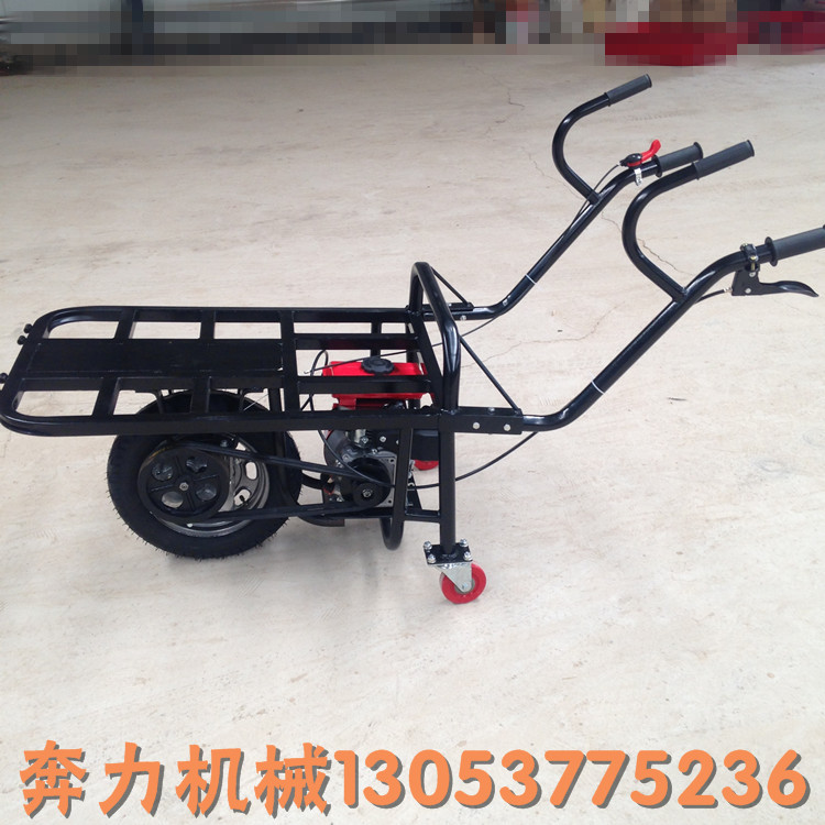 燃油動力獨輪手推車溫州廠家   葡萄園運輸車  獨輪爬坡虎