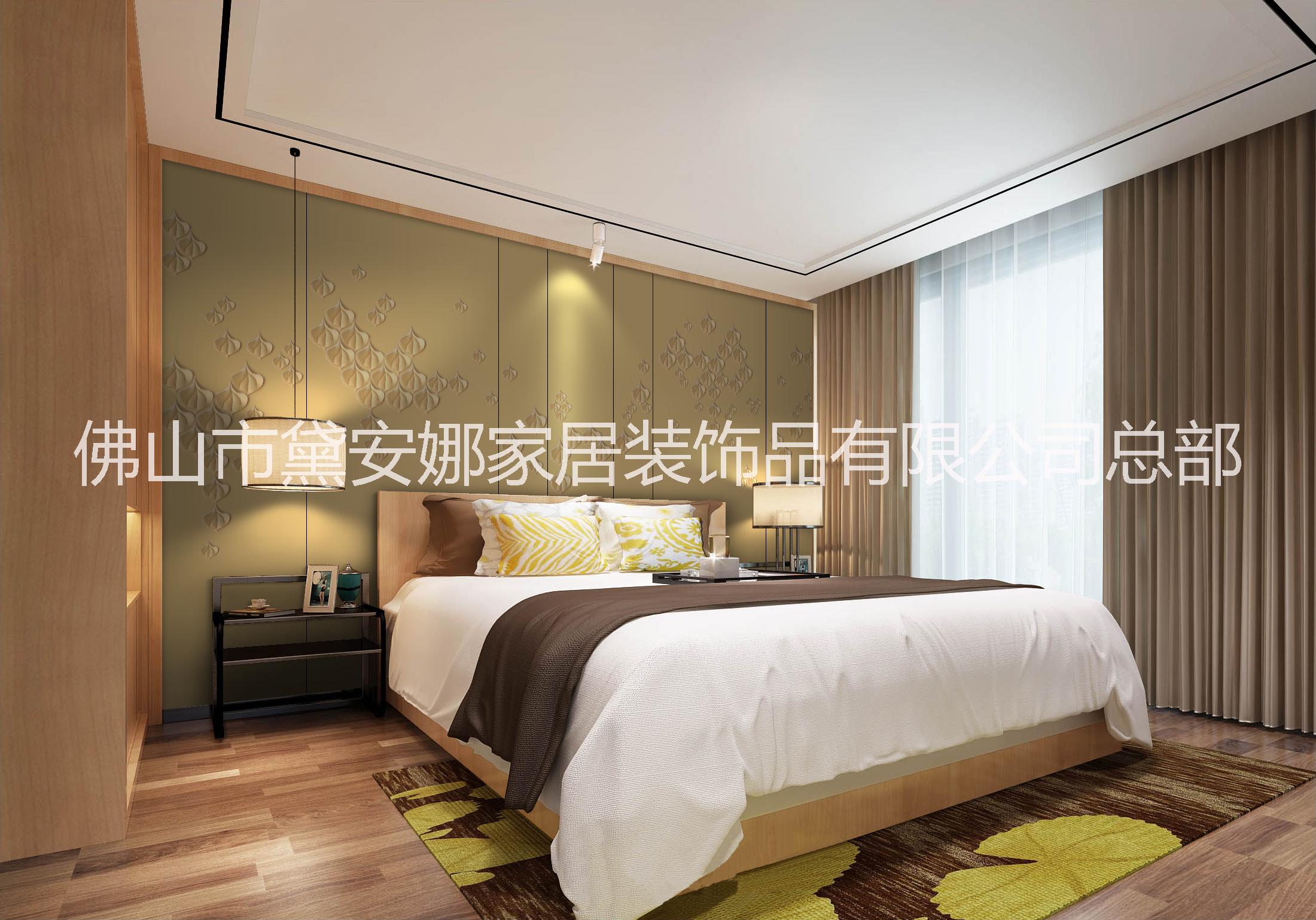 皮革繡花刺繡硬包浮雕背景墻   酒店刺繡皮飾浮雕背景墻 輕奢刺繡硬包皮飾浮雕背景墻 輕奢刺繡硬包輕奢浮雕背景墻