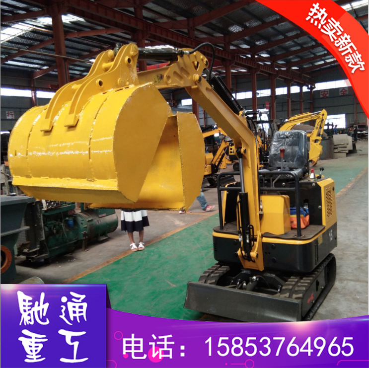 農(nóng)用果園挖掘機(jī)械 15性迷你履帶式挖掘機(jī) 苗圃栽樹挖坑設(shè)備  15小型挖掘機(jī)
