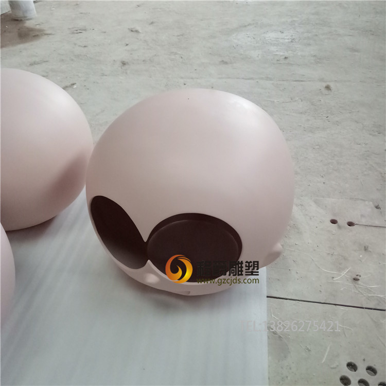 廠家直銷動(dòng)漫雕塑 玻璃鋼頭殼雕塑 布偶裝飾頭殼 卡通頭套雕塑
