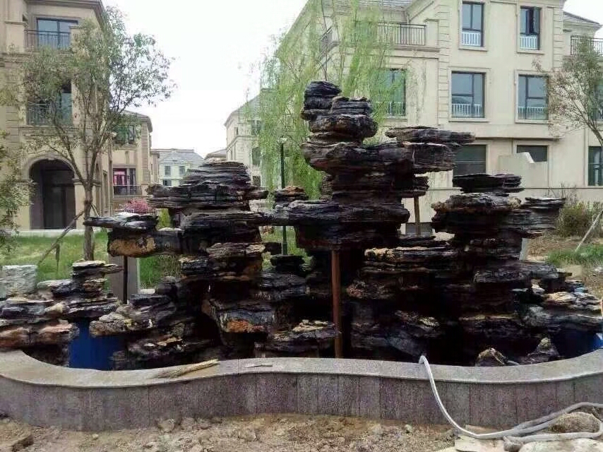 安徽宿州假山石施工設(shè)計制作，靈璧石園林假山石，安徽假山石基地廠家直賣電話，園林工程專業(yè)設(shè)計制作