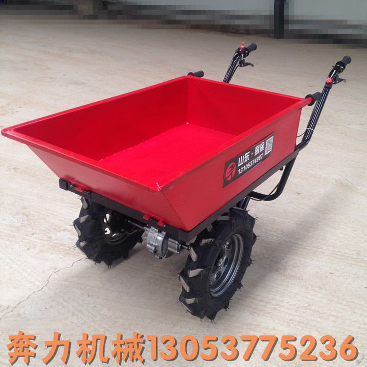 爬山運輸車  建筑工程雙輪機動翻斗車  助力灰斗車 雙輪手推車