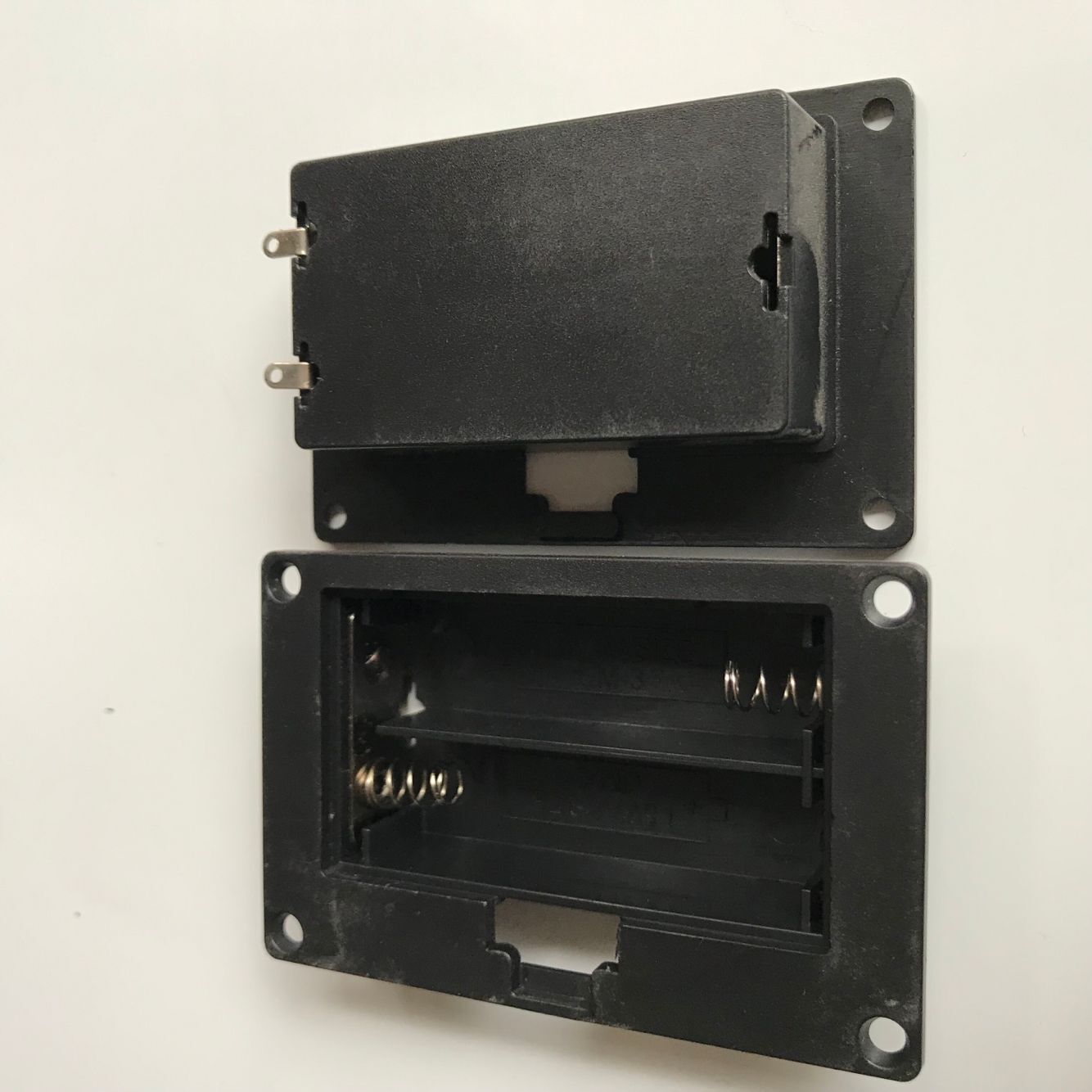 5號2節(jié)帶蓋電池盒 四孔電池盒 AA鑲嵌式電池盒 兩節(jié)五號 電池盒