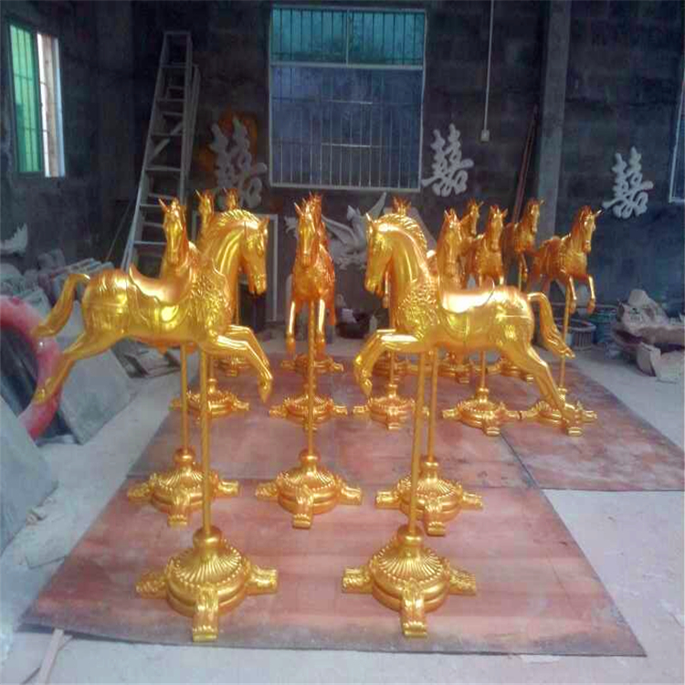 戶外廣場公園玻璃鋼創(chuàng)意馬雕塑 佛山玻璃鋼批發(fā)廠家