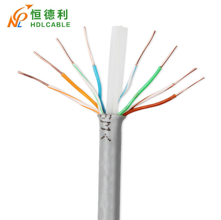 生產(chǎn)六類(lèi)網(wǎng)線藍(lán)色 cat6雙*純銅0.56千兆8芯雙絞線SFTP網(wǎng)絡(luò)網(wǎng)線