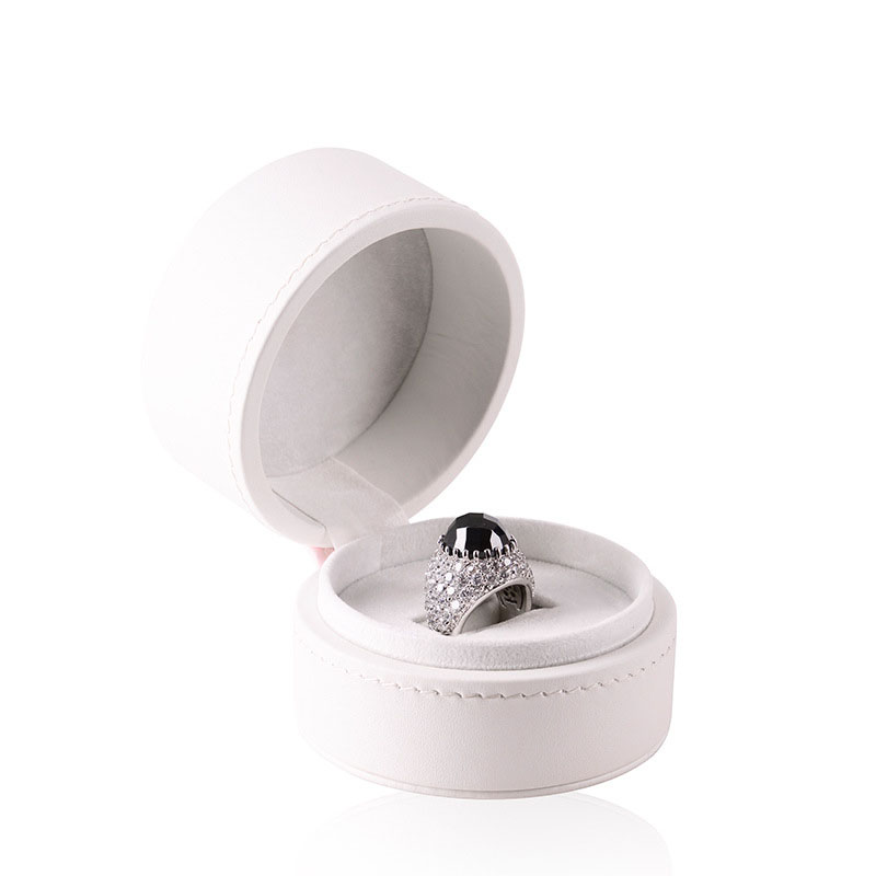 東莞戒指盒廠定做首飾包裝盒套盒PU皮盒定制