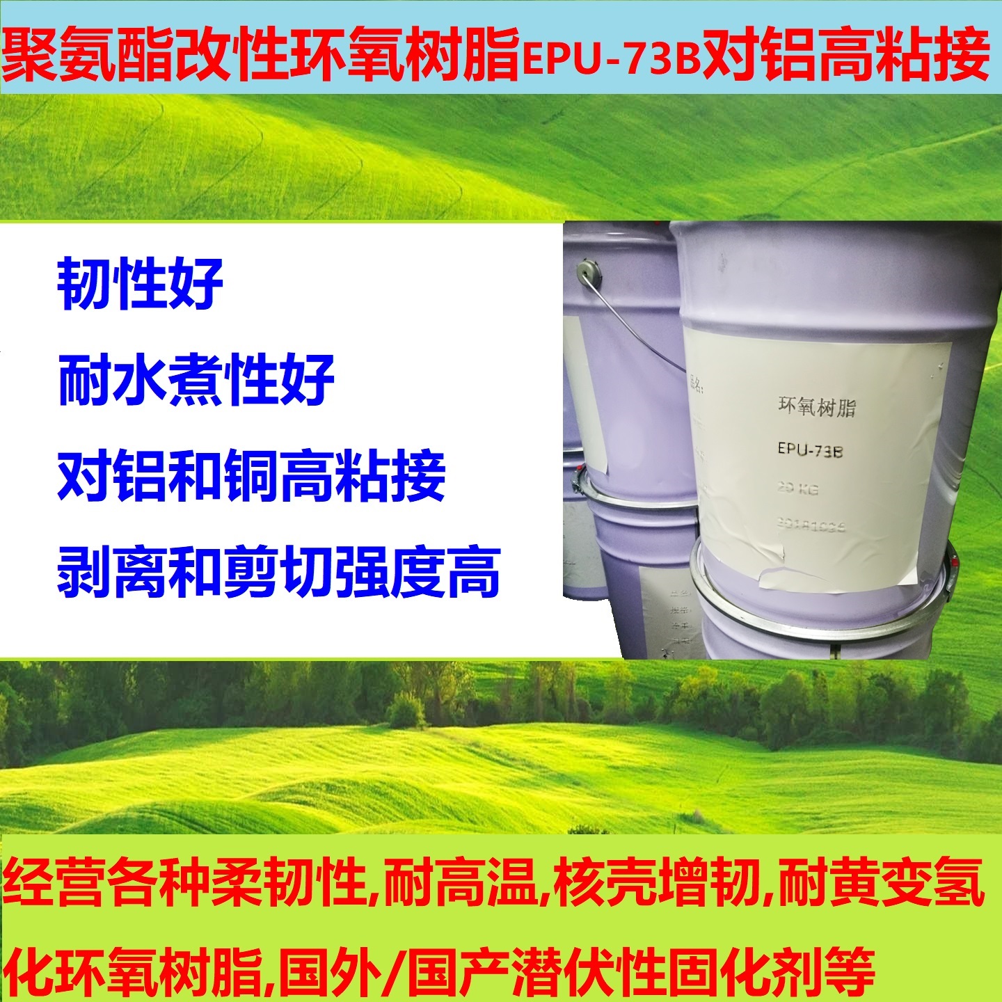 日本艾迪科ADEKA 聚氨酯改性環(huán)氧樹脂 EPU-73B 金屬Al,Cu高粘接
