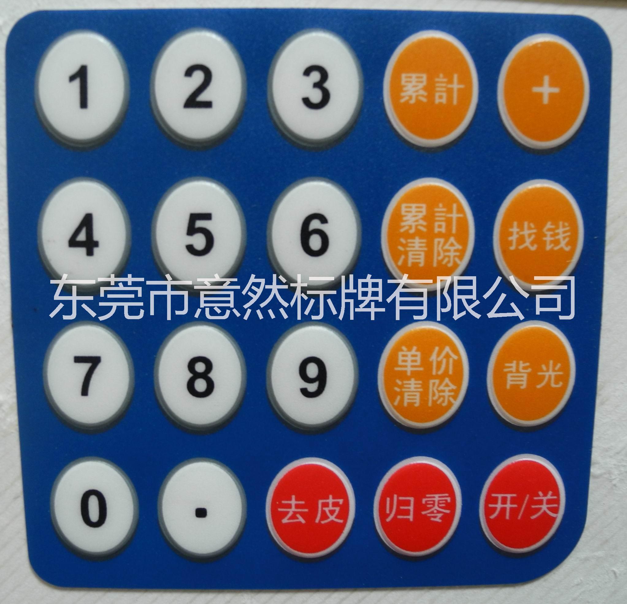 虎門廠家 加工定制 控制面板標(biāo)牌