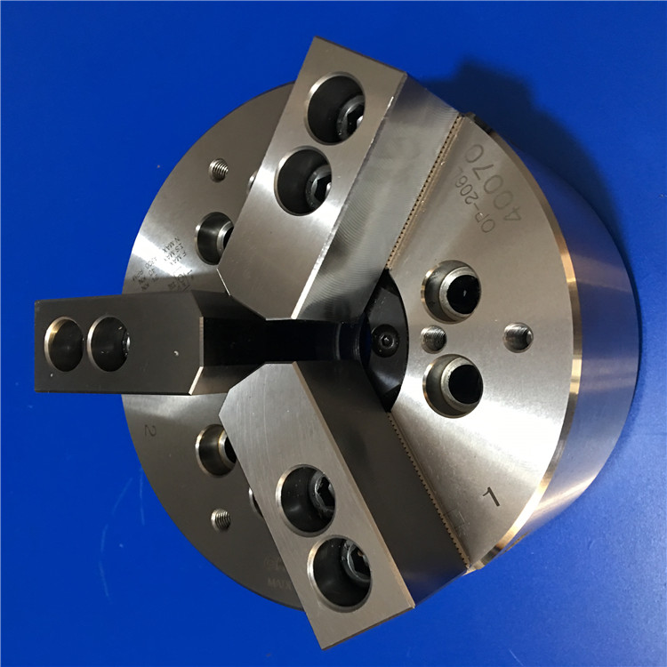 臺(tái)灣千島卡盤OP-210L三爪中空長(zhǎng)行程油壓夾頭