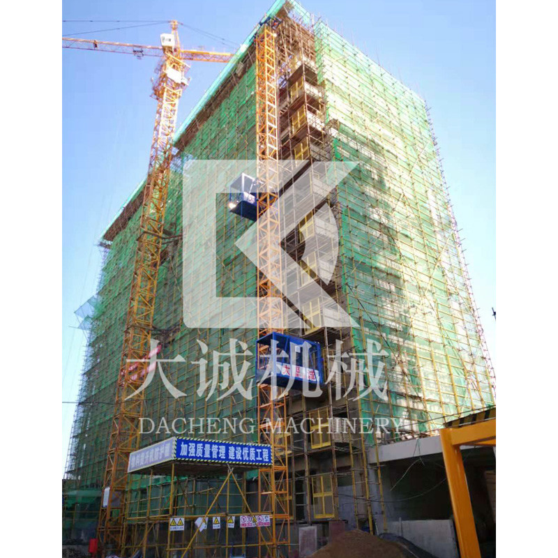 SS120/120垂直物料提升機(jī) 河南施工升降機(jī) 施工雙籠貨用升降機(jī)廠家