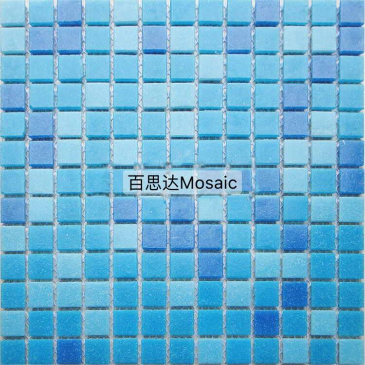 泳池馬賽克佛山泳池馬賽克廠家：供應(yīng)泳池磚游泳池磚藍(lán)色陶瓷馬賽克水晶馬賽克