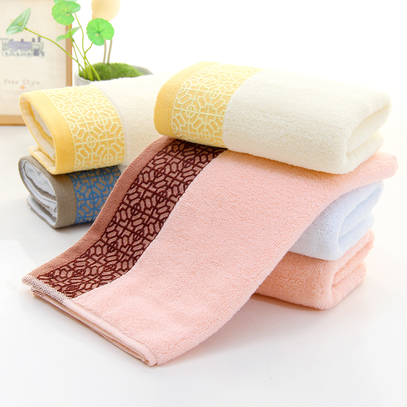 廠家直銷(xiāo)定制logo全棉色織家用男女通用加厚窗花純棉洗臉毛巾