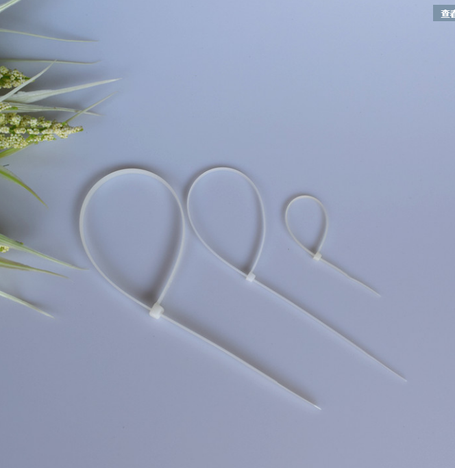 品牌長虹塑料自鎖式白色尼龍?jiān)鷰?x400捆綁帶*A級滿包郵