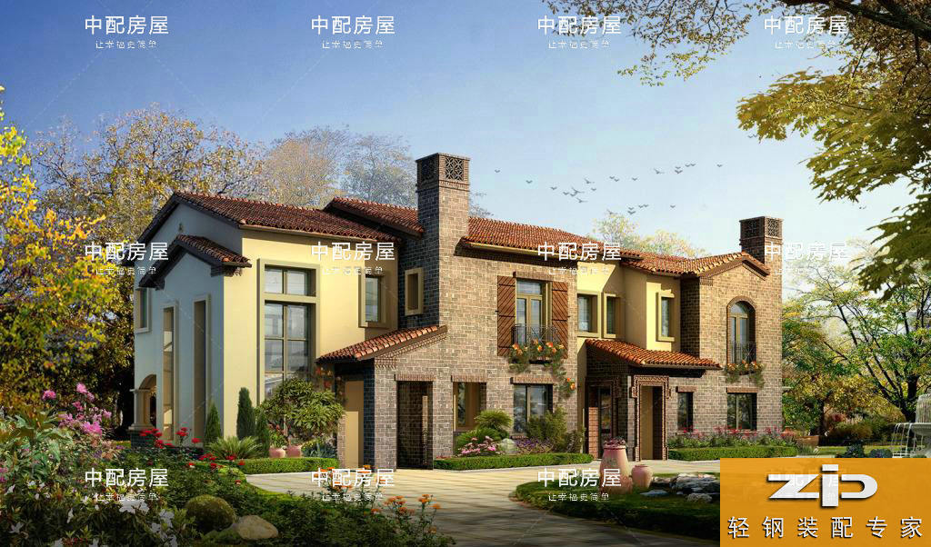 輕鋼別墅，30萬(wàn)農(nóng)村老百姓建得起的自建房 中配集成房屋