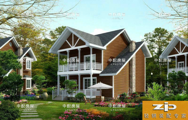廣東農(nóng)村30萬建輕鋼別墅，全程不用一塊磚瓦 輕鋼房屋