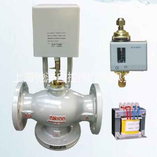 P74JA電動(dòng)壓差旁通閥中央空調(diào)鑄鐵法蘭電動(dòng)二通閥