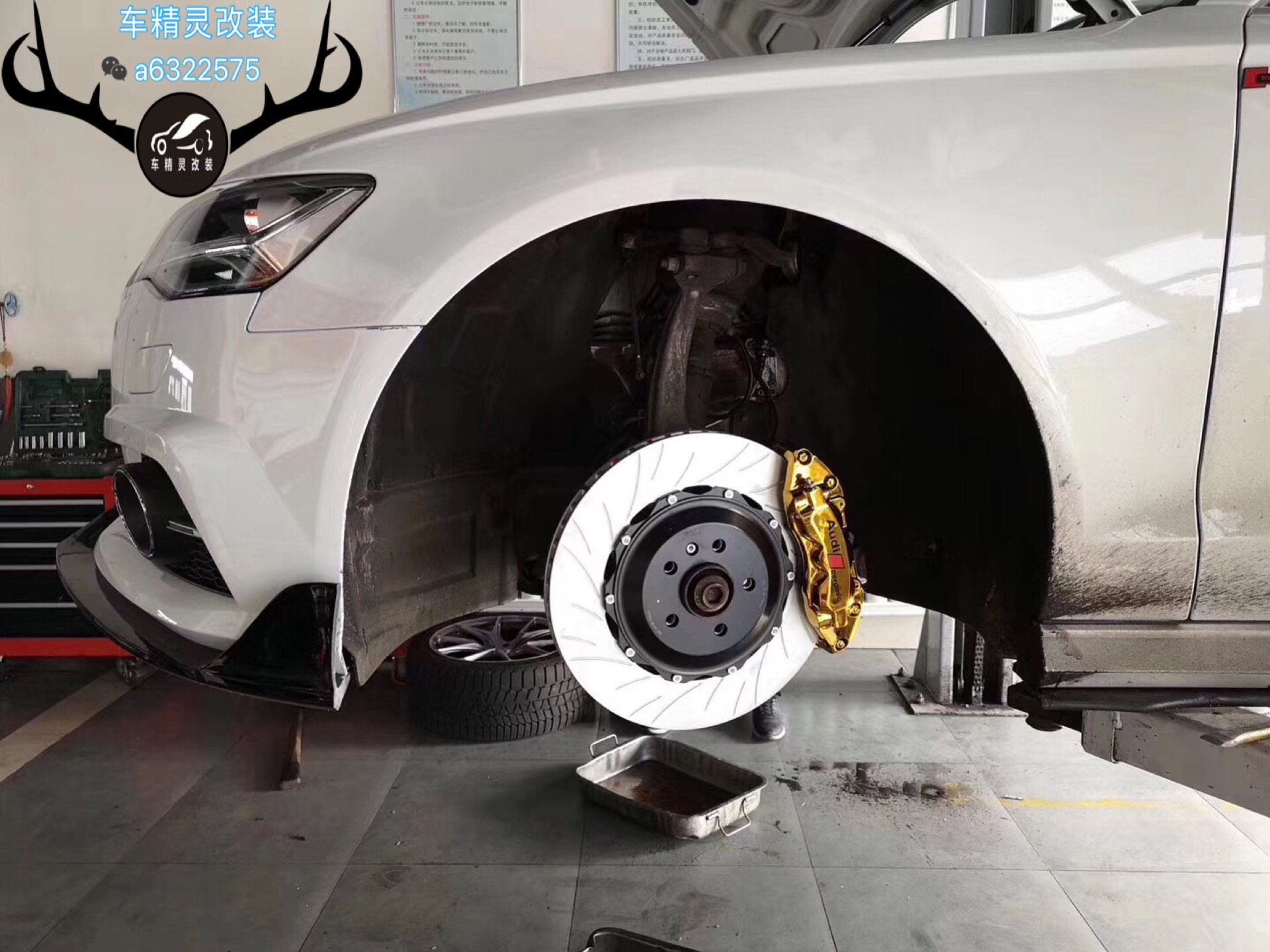 車精靈改裝剎車改裝AP剎車Brembo卡鉗套裝改裝剎車批發(fā)奧迪A6升級(jí)VINIC大六 AMG剎車卡鉗改裝Brembo