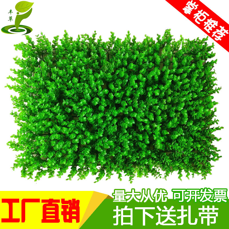 仿真塑料假植物墻餐廳水果地毯假草皮辦公樓裝飾綠化背景墻