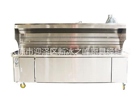 山西太原冰之峰商用無煙燒烤車環(huán)保無油煙凈化燒烤爐木炭燒烤車凈化器  無煙燒烤車 燒烤爐