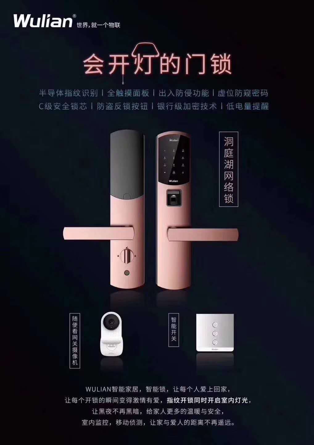 智能門鎖 電子鎖 視頻網(wǎng)絡(luò)智能門鎖 無線鎖