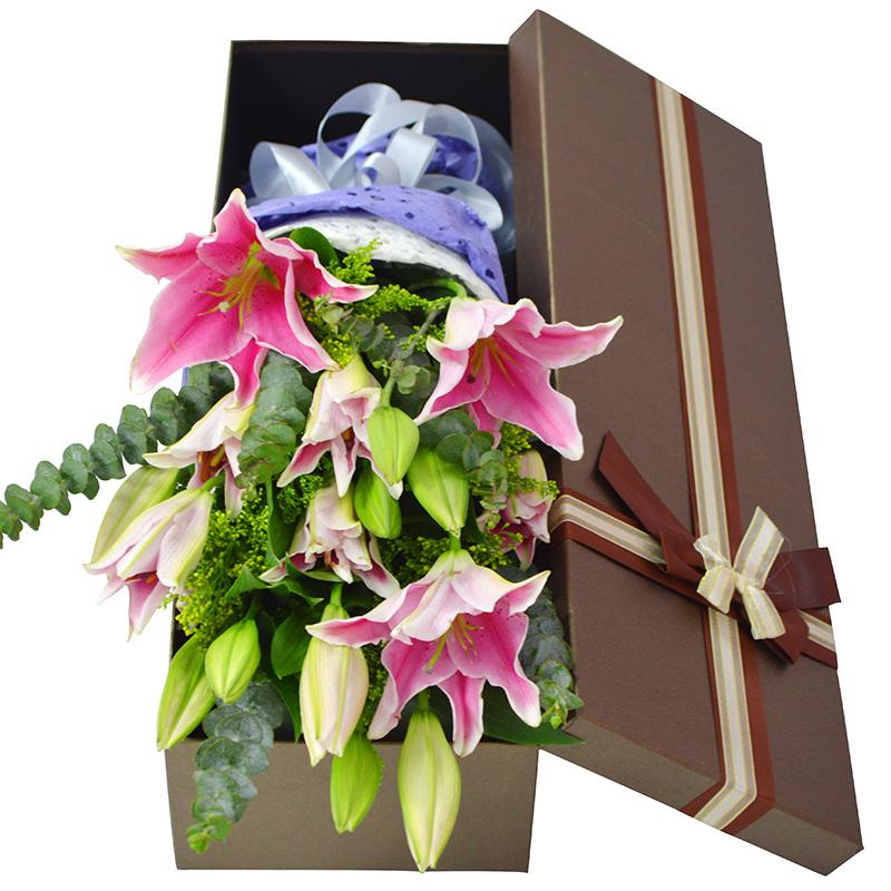 花緣鮮花香水百合鮮花速遞同城百合玫瑰花束北京天津南京重慶青島寧夏新疆