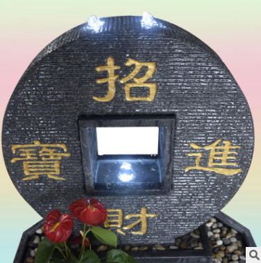 石雕流水?dāng)[件仿古* 室內(nèi)陽臺客廳裝飾庭院園林精程工藝