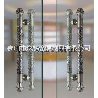 家用裝飾鋁藝雕刻祥云紅古銅大門拉手