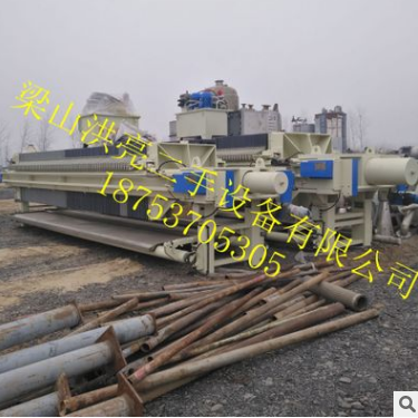 廠家直銷二手250平方板框式壓濾機 二手大張自動拉板隔膜壓濾機