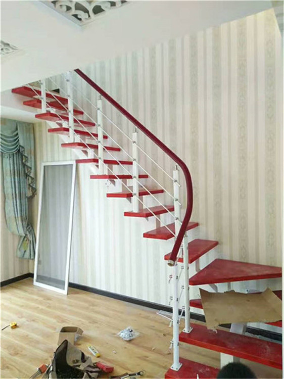 供應武漢實木樓梯鋼木樓梯玻璃扶手