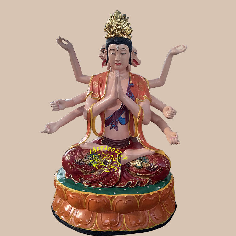 玻璃鋼先天斗姆元君神像|八臂斗姥神像圖片|河南廠家直批圓明道姥塑像|北斗眾星之母神像|北陰乾元大梵紫光圣母佛像|斗姥佛像