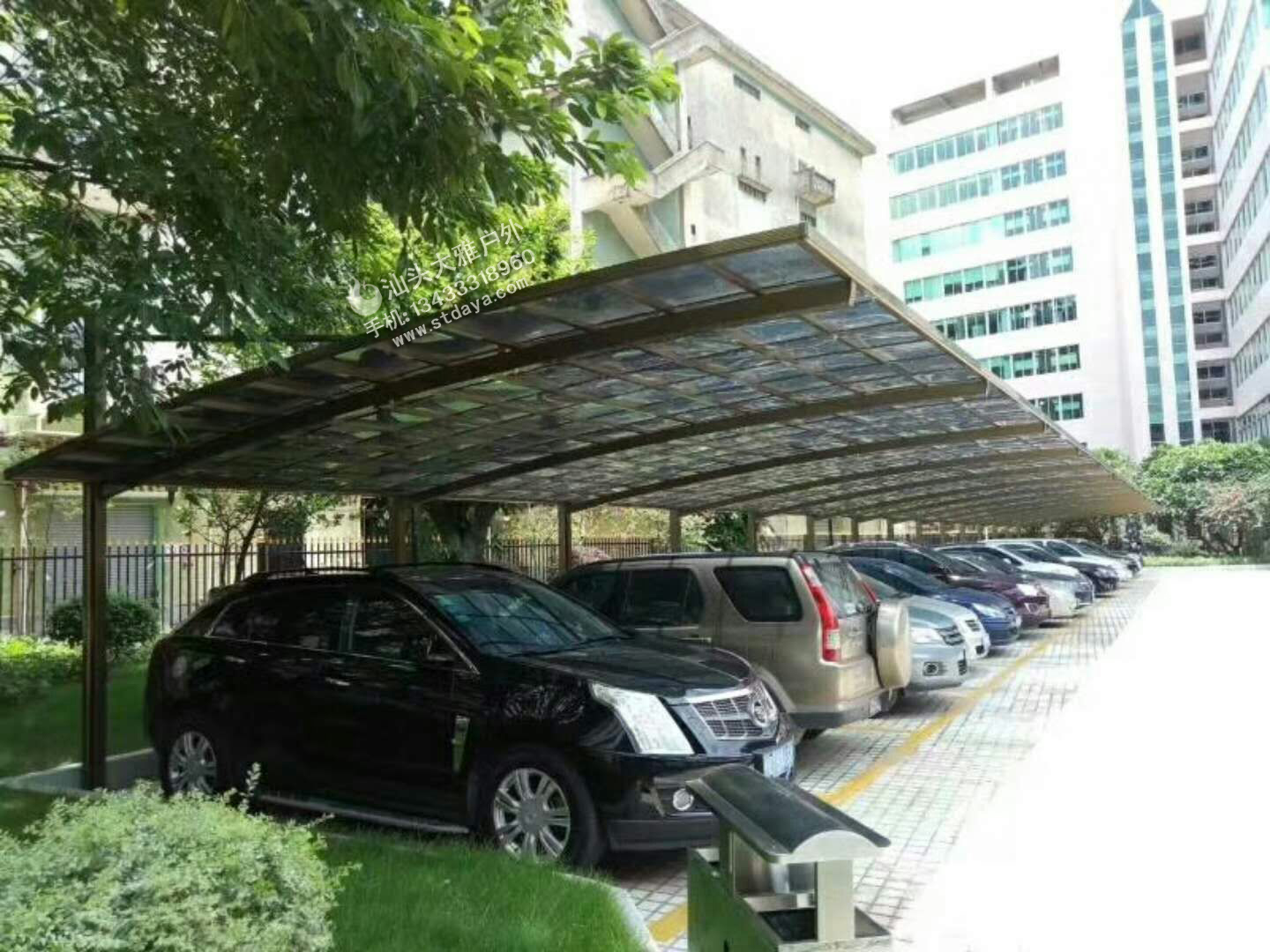 汕頭停車棚 鋁合金車棚  別墅車棚 高端遮陽(yáng)雨棚 可抗12級(jí)臺(tái)風(fēng)高強(qiáng)度鋁型材