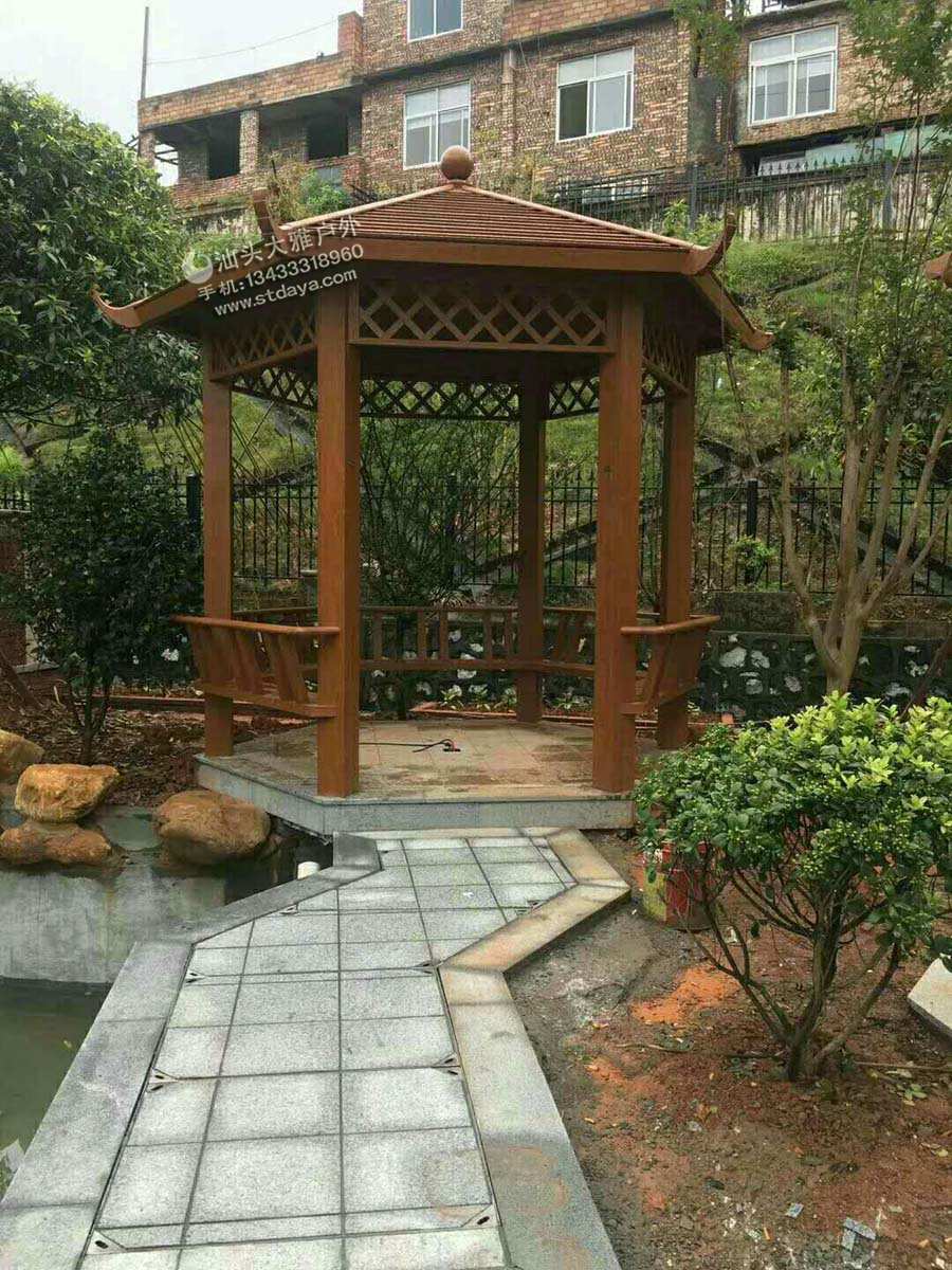 潮州涼亭 潮州中式?jīng)鐾?別墅花園涼亭 仿木涼亭