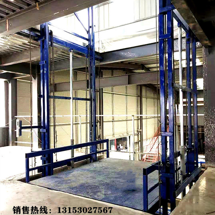 導(dǎo)軌式升降貨梯固定式升降機(jī)液壓升降平臺簡易廠房升降貨梯