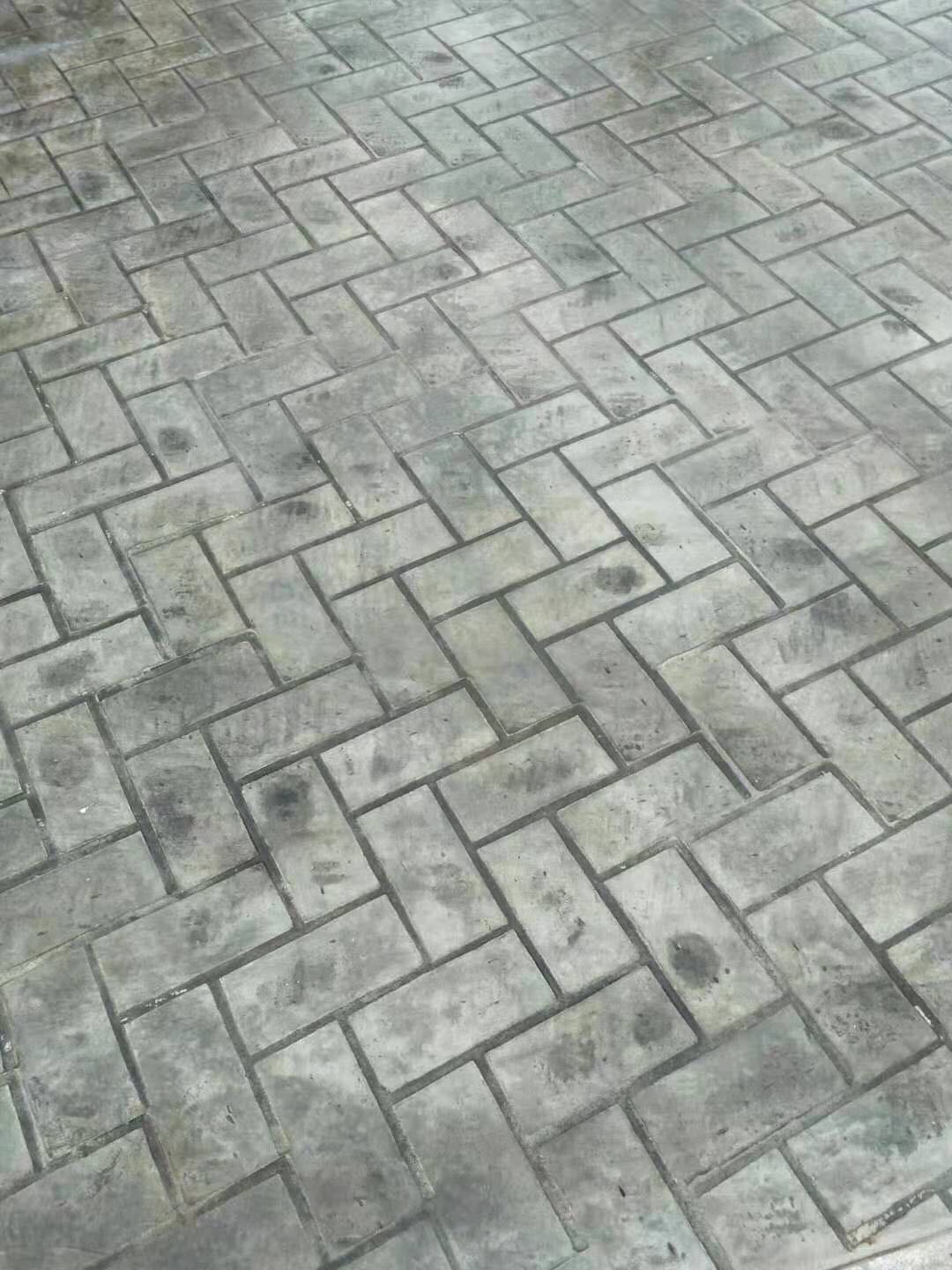 滁州彩色地坪 壓模地坪價格  道路彩色壓花地坪施工模具