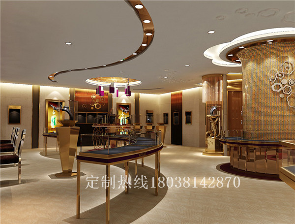 不銹鋼珠寶展示柜櫻姿珠寶展柜設(shè)計(jì)效果圖