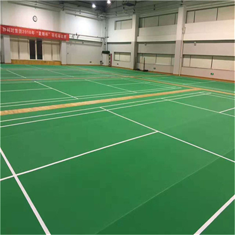 羽毛球場膠地板 pvc羽毛球塑膠地板 羽毛球場地顏色