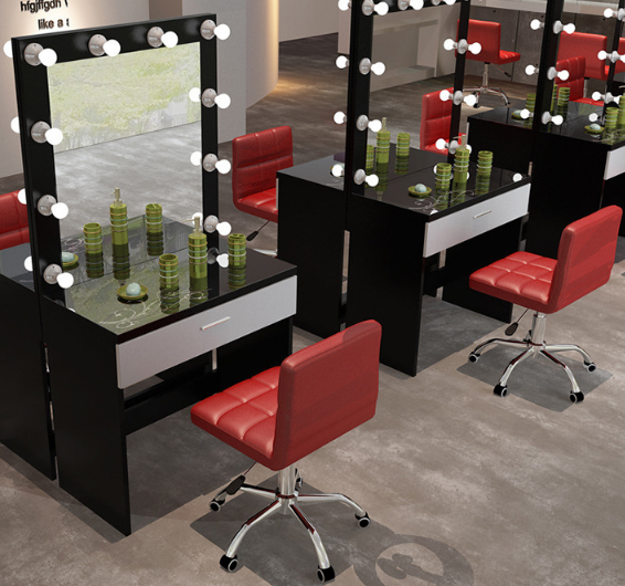 定制影樓學(xué)校彩妝婚紗化妝桌 廠家特價批發(fā)簡約梳妝臺